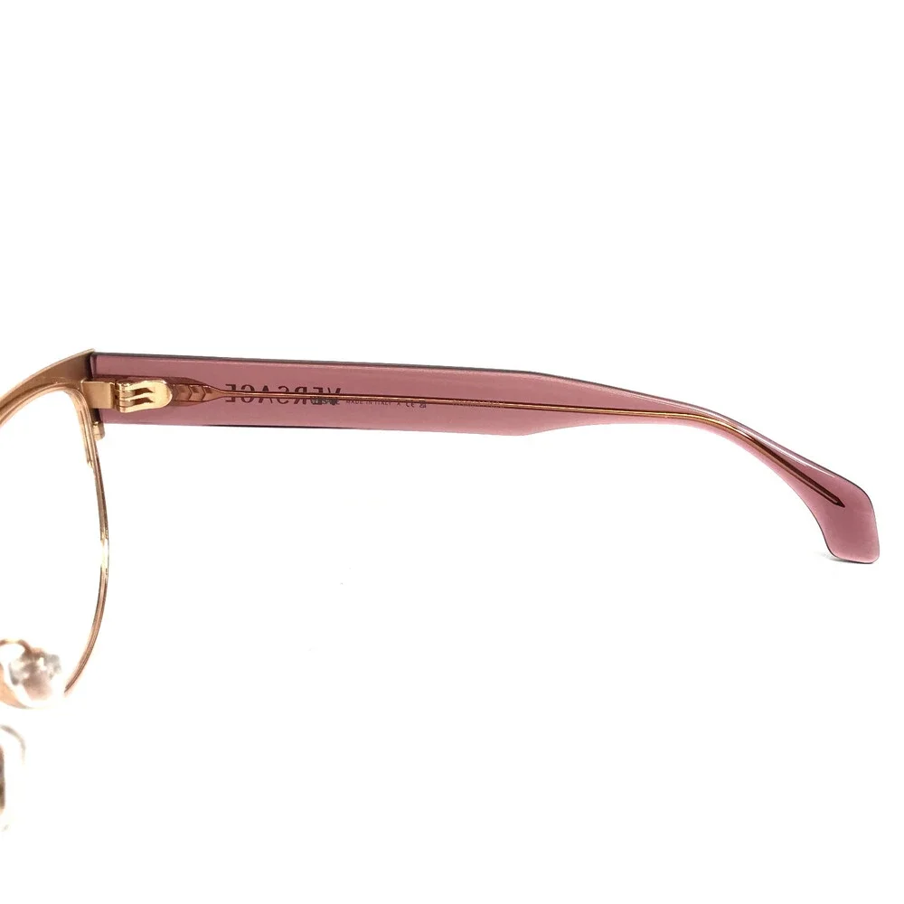 Versace Eyeglasses Frames MOD.1318 1412 Purple Gold Cat Eye Full Rim 53-15-140